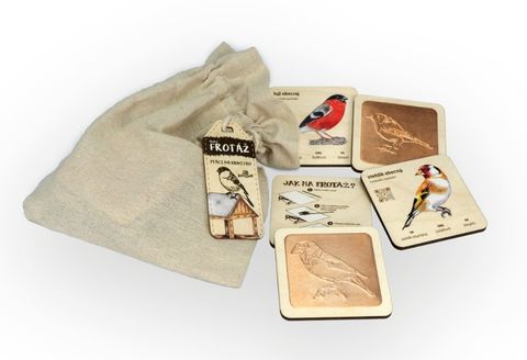 Obrázek produktu: Mini frotážová sada - Ptáci na krmítku