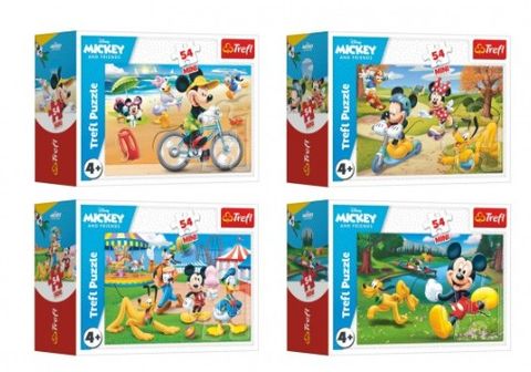 Obrázek produktu: Minipuzzle 54 dílků Mickey Mouse Disney/ Den s přáteli - mix druhů