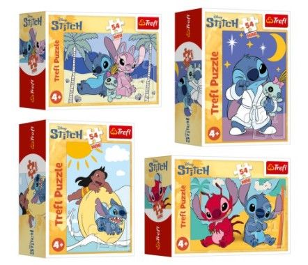 Obrázek produktu: Minipuzzle Stitchova dobrodružství 54 dílků, mix druhů