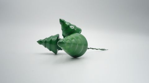 Obrázek produktu: Mix lakovaných zelených stromků - 3 ks