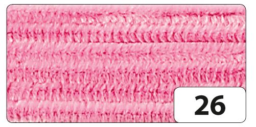 Modelovací drátky - průměr 8 mm, délka 50 cm, 10 ks - barva světle růžová