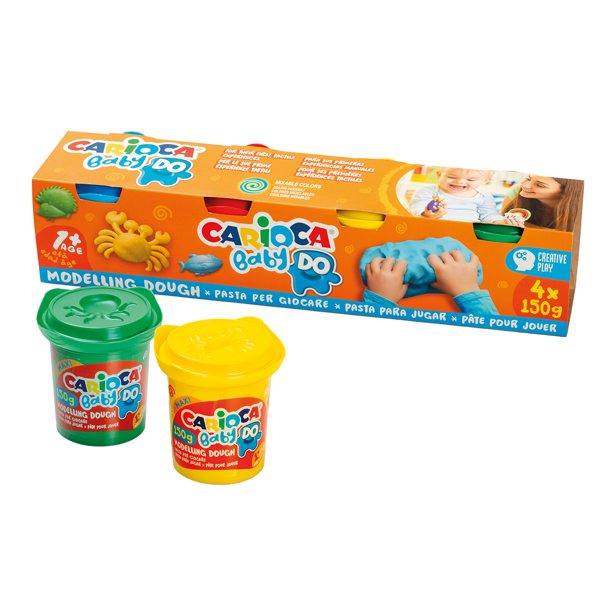 Modelovací hmota Carioca Baby Do 1+, 4 × 150 g