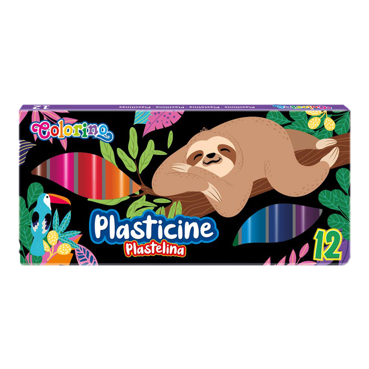Modelovací hmota Colorino - Lenochod, 12 barev