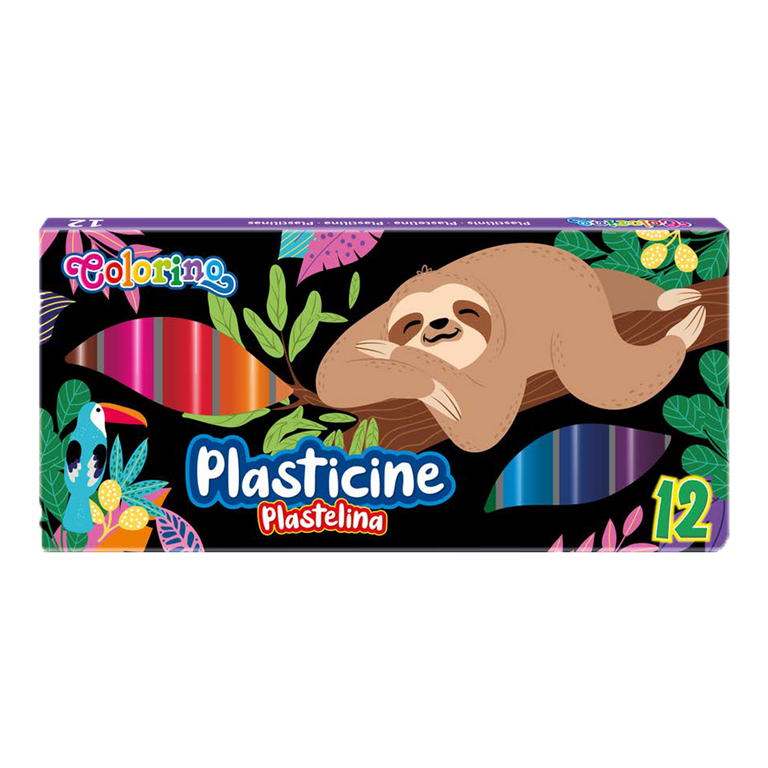 Modelovací hmota Colorino - Lenochod, 12 barev