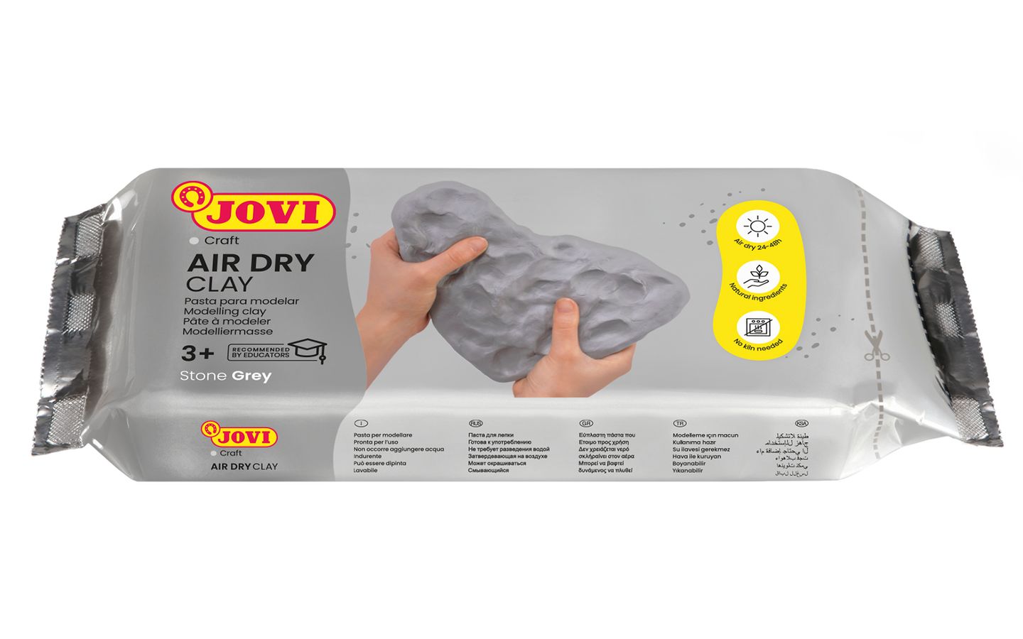 Modelovací hmota JOVI samotvrdnoucí 1000 g - šedá