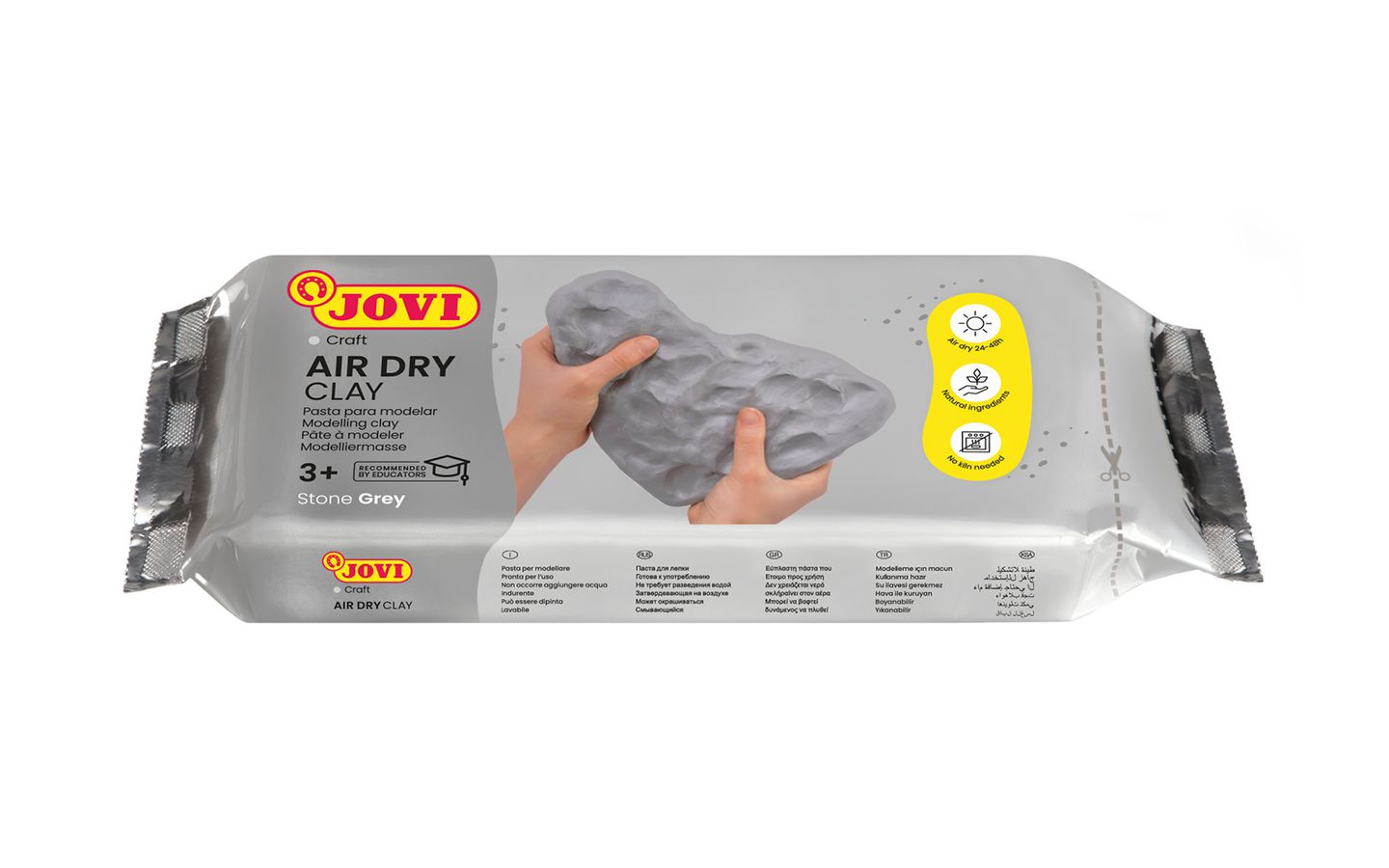 Modelovací hmota JOVI samotvrdnoucí 500 g - šedá