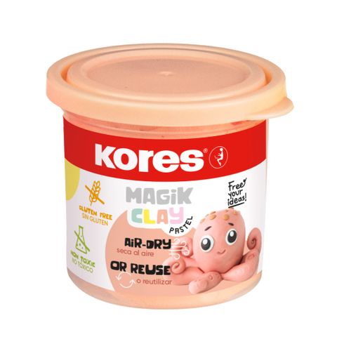 Obrázek produktu: Modelovací hmota Kores Magik Clay Pastel 40 g - lososová