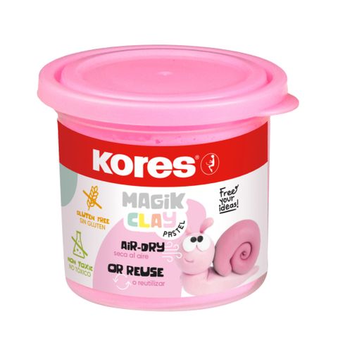 Obrázek produktu: Modelovací hmota Kores Magik Clay Pastel 40 g - růžová