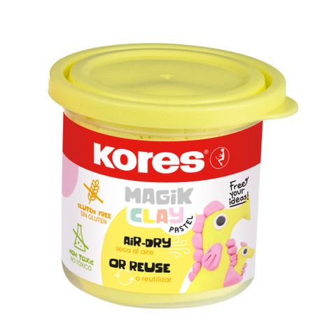 Obrázek produktu: Modelovací hmota Kores Magik Clay Pastel 40 g - žlutá