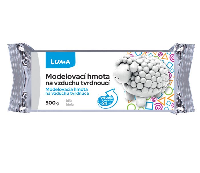 Modelovací hmota bílá, 500g LUMA LUMA trading s.r.o.
