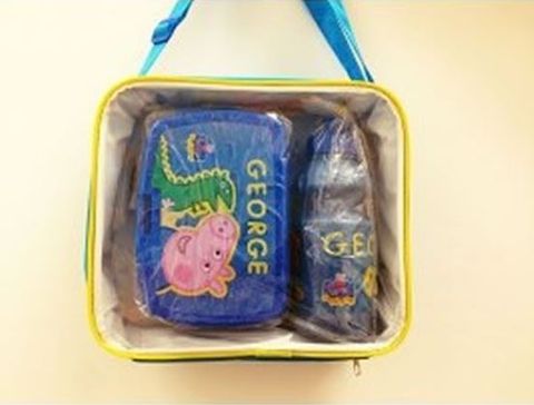 Obrázek produktu: Modrá svačinová taška s Prasátkem Peppa