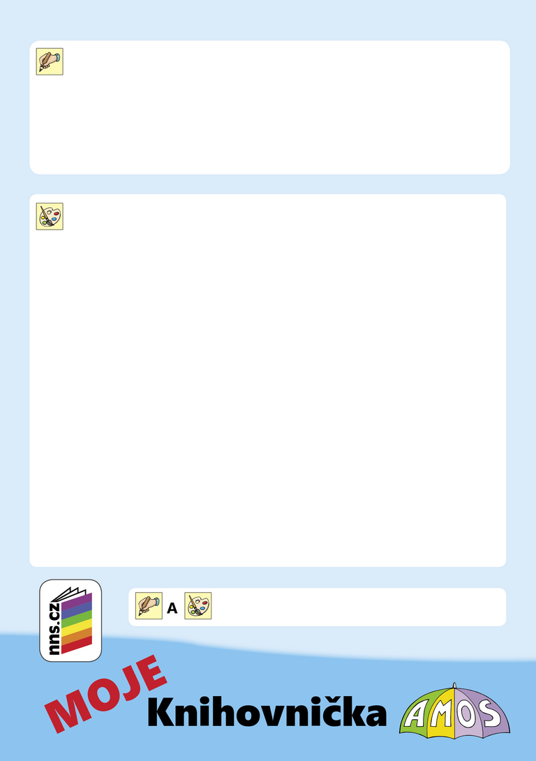 MOJE Knihovnička AMOS (modrá)