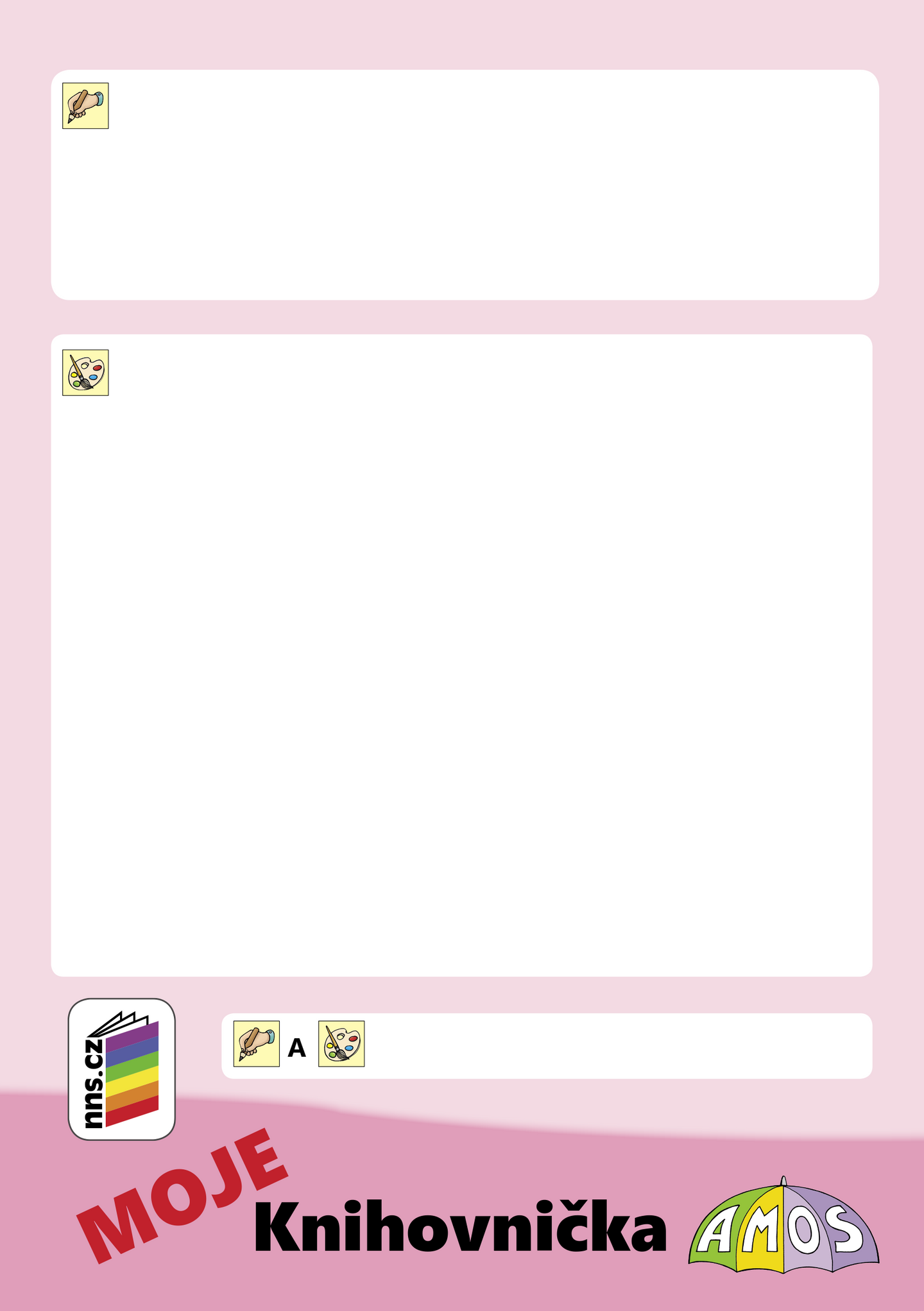 MOJE Knihovnička AMOS (růžová)