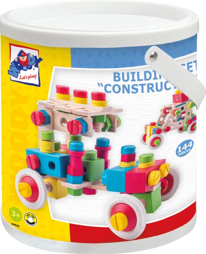 Woody 90895 Constructor v kyblíku 130 ks