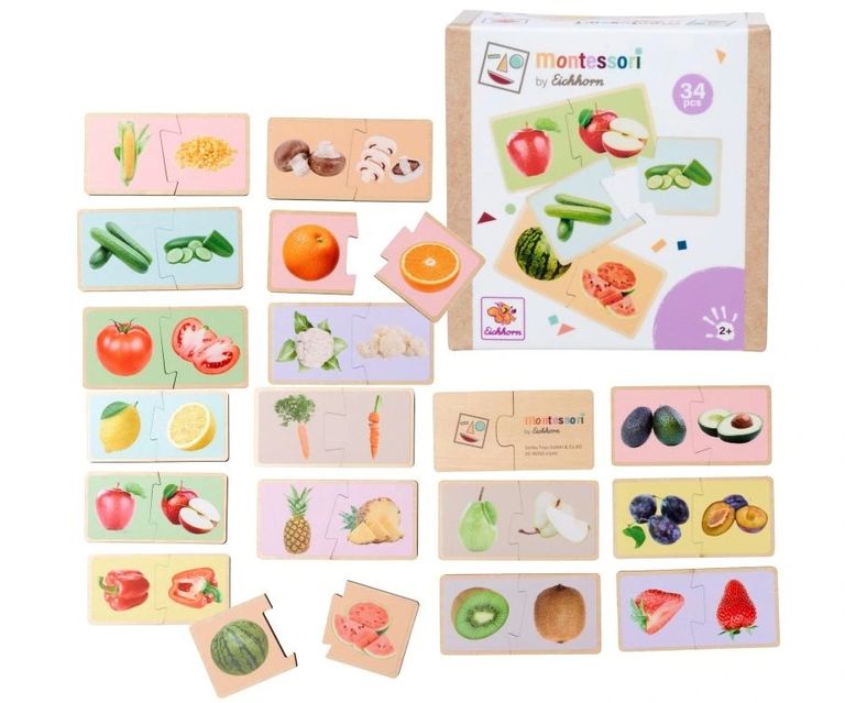 Levně Montessori Puzzle ovoce a zelenina