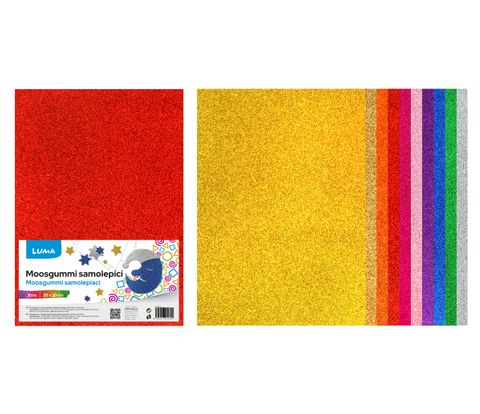 Obrázek produktu: MOOSGUMMI A4 mix GLITR samolepící LUMA, 10 ks