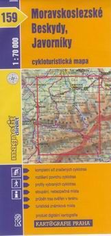 Obrázek produktu: Moravskoslezské Beskydy, Javorníky - cyklo KP č.159 - 1:70t