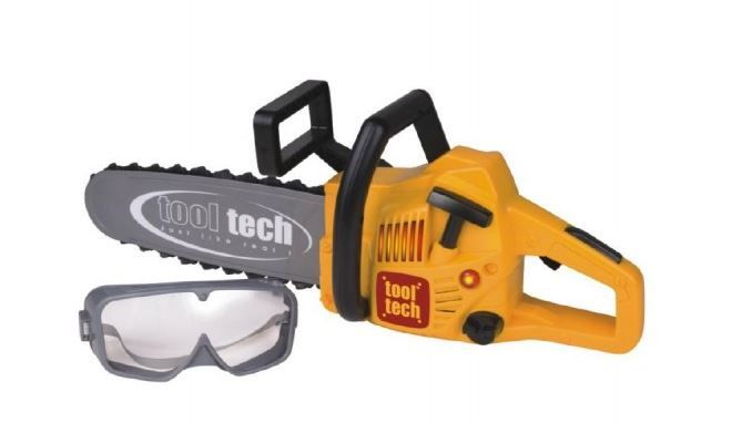 Motorová pila řetězová plastová 46cm s brýlemi, na baterie, se zvukem a světlem