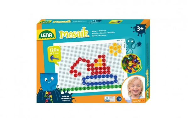 Mozaika klobouček 1,5 cm krystal 120 ks