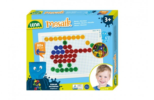 Mozaika klobouček 1,5 cm krystal 80 ks