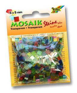 Obrázek produktu: Mozaikové kamínky - průhledné - mix 20 barev