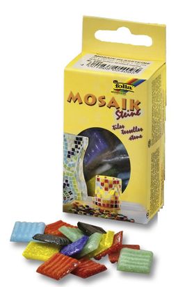 Obrázek produktu: Mozaikové kamínky - skleněné - mix 10 barev