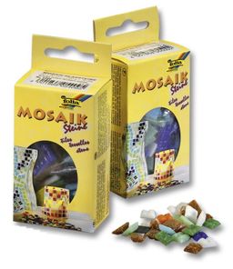 Obrázek produktu: Mozaikové kamínky - skleněné - mix 10 barev