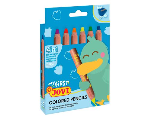 Obrázek produktu: Multi pastelky 4 v 1 JOVI BABY - 6 barev