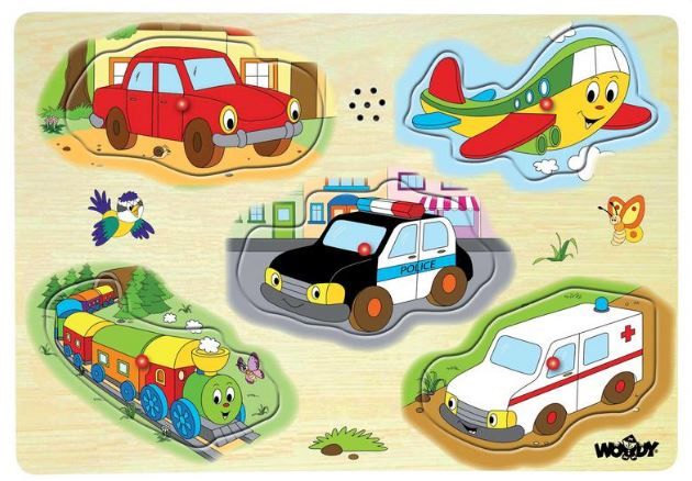 Woody Muzikální puzzle - Dopravní prostředky