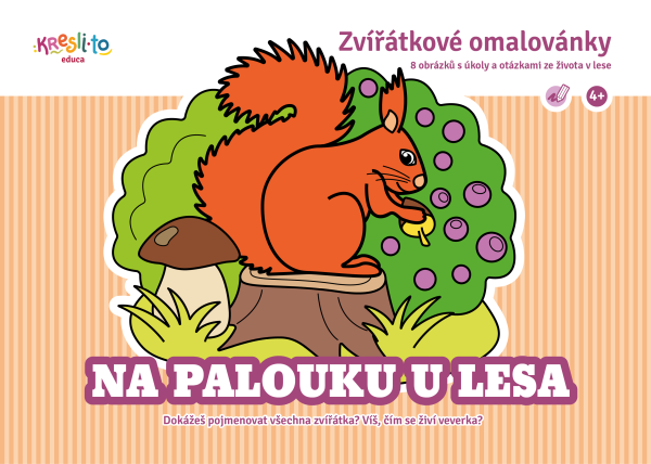 Levně Na palouku u lesa - omalovánky