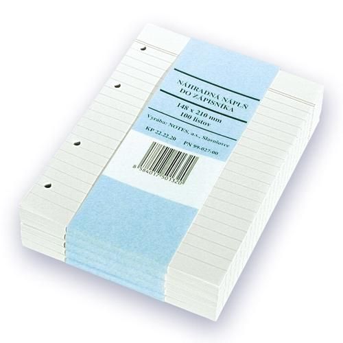 Náhradní náplň do karis bloků A4, 100 listů - linkovaná