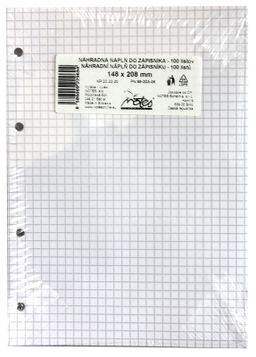 Obrázek produktu: Náhradní náplň do karis bloků A5, 100 listů - čtverečkovaná