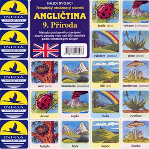 Obrázek produktu: Najdi dvojici - Angličtina - 9. Příroda /pexeso/