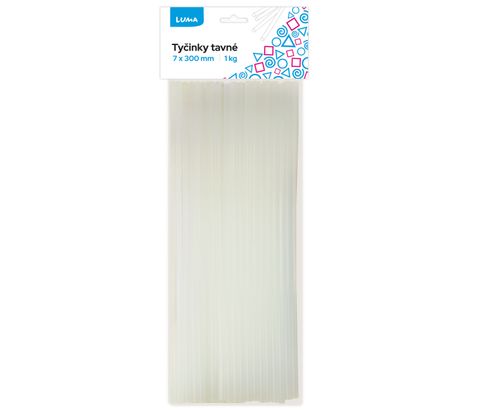 Obrázek produktu: Náplně do tavné pistole 7 × 300 mm, 1 kg