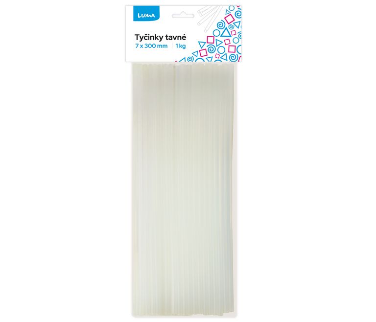 Pistole tavná - náplně 7 x 300mm, 1kg bílé LUMA LUMA trading s.r.o.