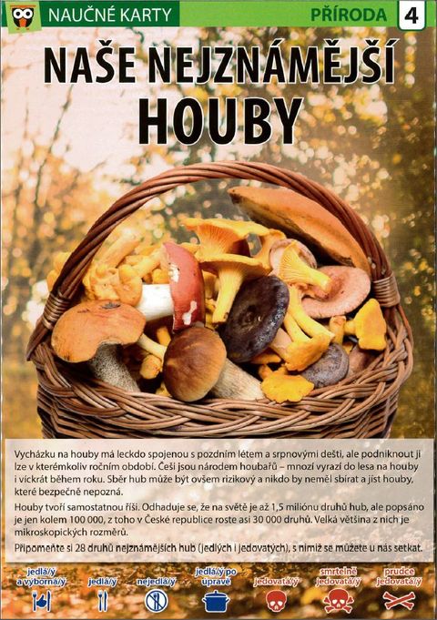 Obrázek produktu: Naše nejznámější houby