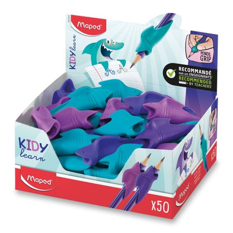 Obrázek produktu: Nástavec na tužku MAPED Kidy Learn Grip Finger Guide Shark - mix barev