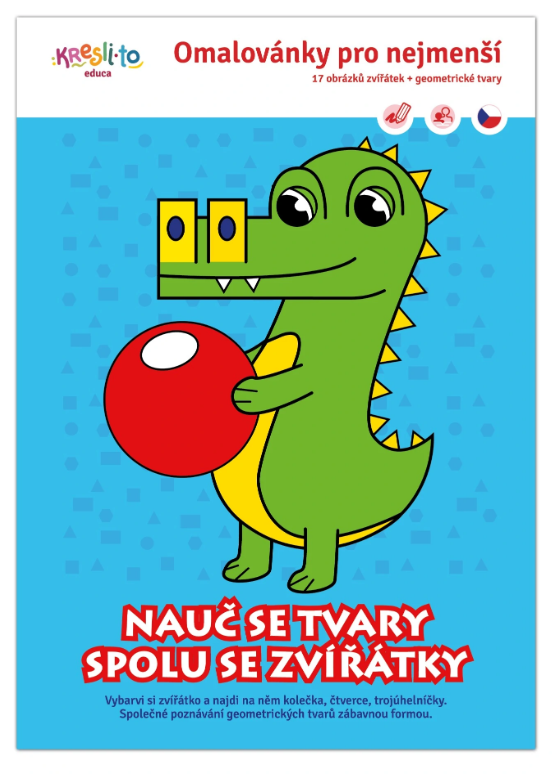 Levně Nauč se tvary spolu se zvířátky - omalovánky