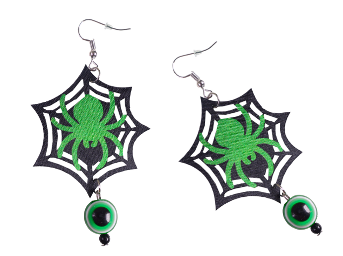 RAPPA Náušnice pavouci čarodějnické/Halloweenské
