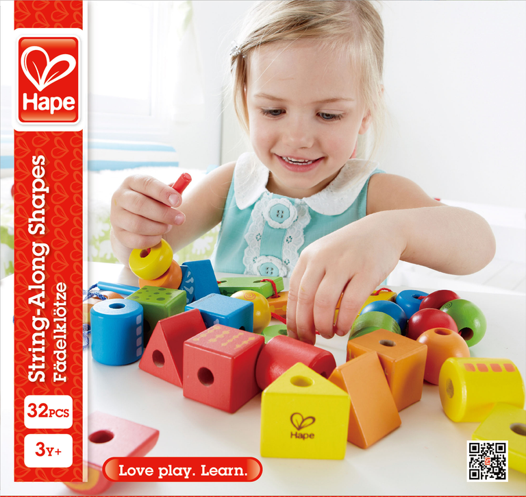 Hape Navlékací korále z geometrických tvarů