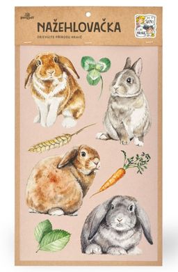 Obrázek produktu: Nažehlovačka L - Králíčci