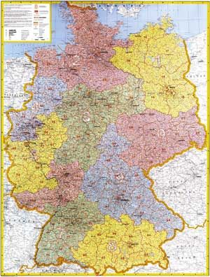 Německo - 1:700 000 -  mapa