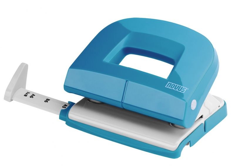 NOVUS Děrovačka E 216, 16 listů - petrolejová lesklá