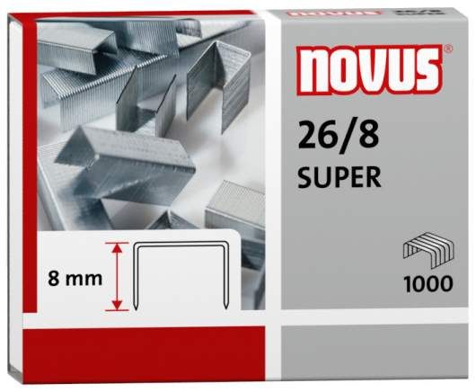 Drátky do sešívačky Novus - 26/8, 1000 ks