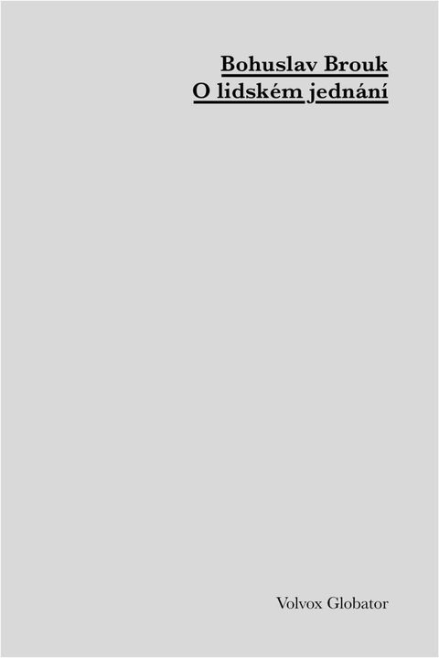 Obrázek produktu: O lidském jednání