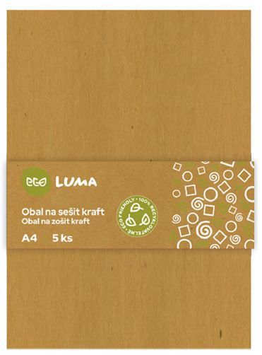 Obal na sešit A4 ECO LUMA kraft, 5ks LUMA trading s.r.o.