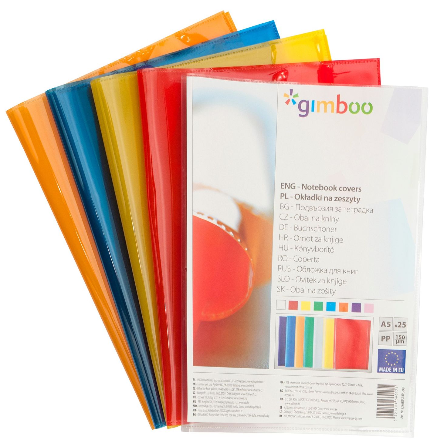 Obal na sešity A5 lesklý pevný 150 mic - zelený