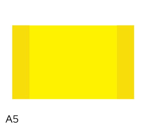 Obrázek produktu: Obal na sešity LUMA A5 180 mic 10 ks - neon žlutý