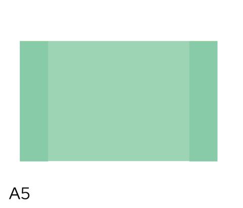 Obrázek produktu: Obal na sešity LUMA A5 180 mic 10 ks - pastel zelený