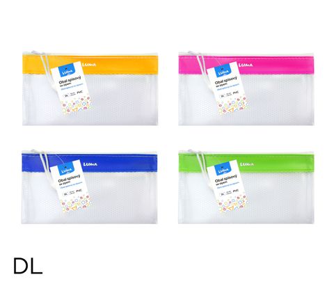 Obrázek produktu: Obal spisový se zipem LUMA DL PVC síťovaný - mix barev